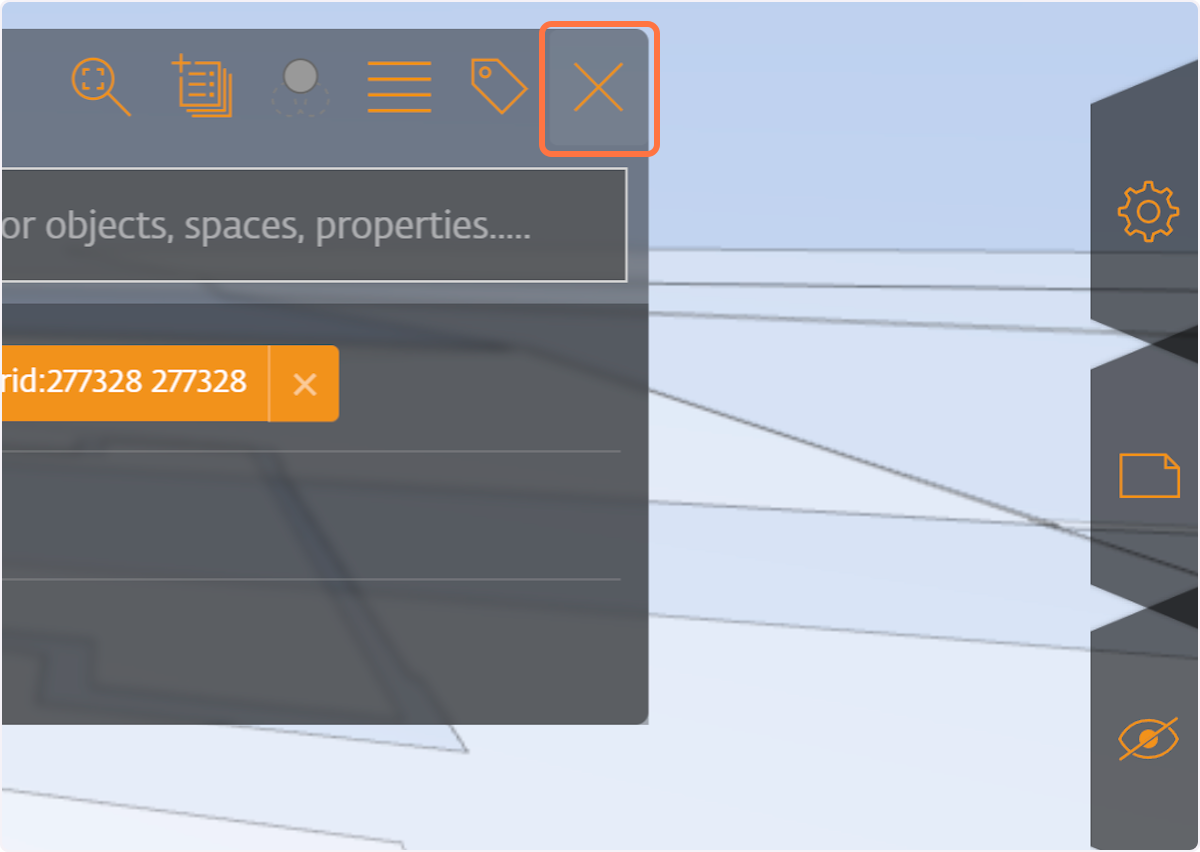 Exit isolate object mode by closing the "isolated objects" list 