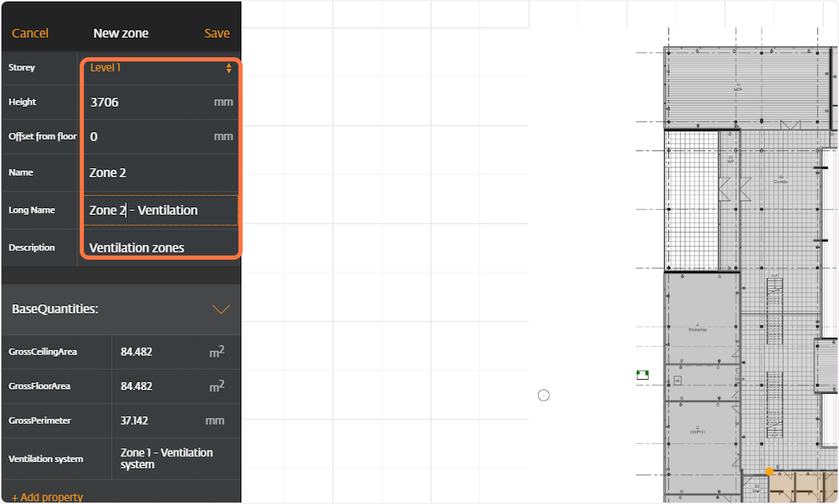 Modify the values for the new zone here.