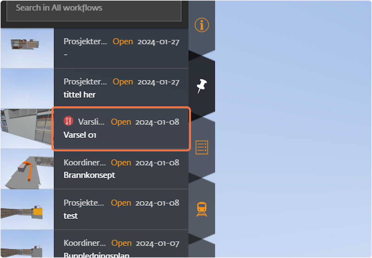 Select topics to include the report